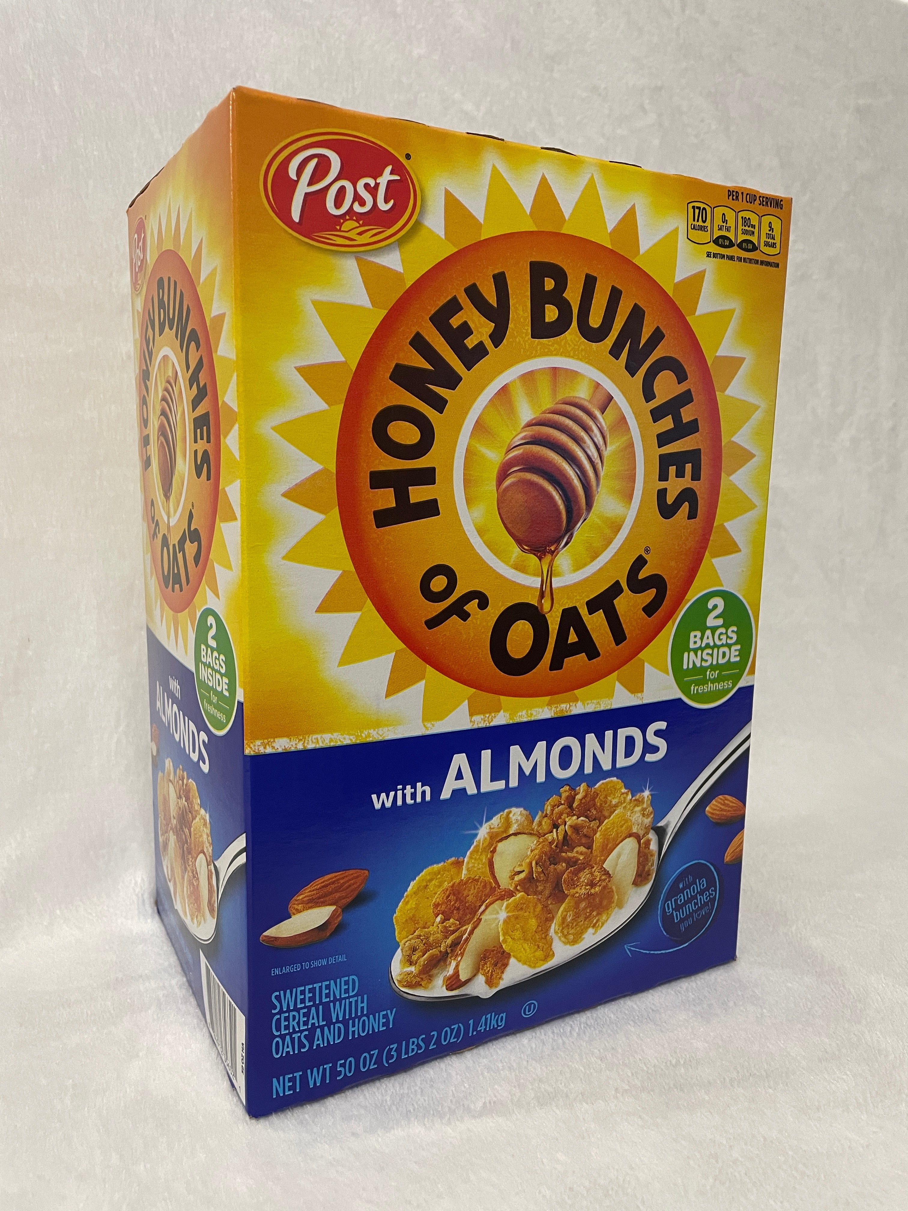 Yến mạch mật ong Post Honey Bunches với hạnh nhân