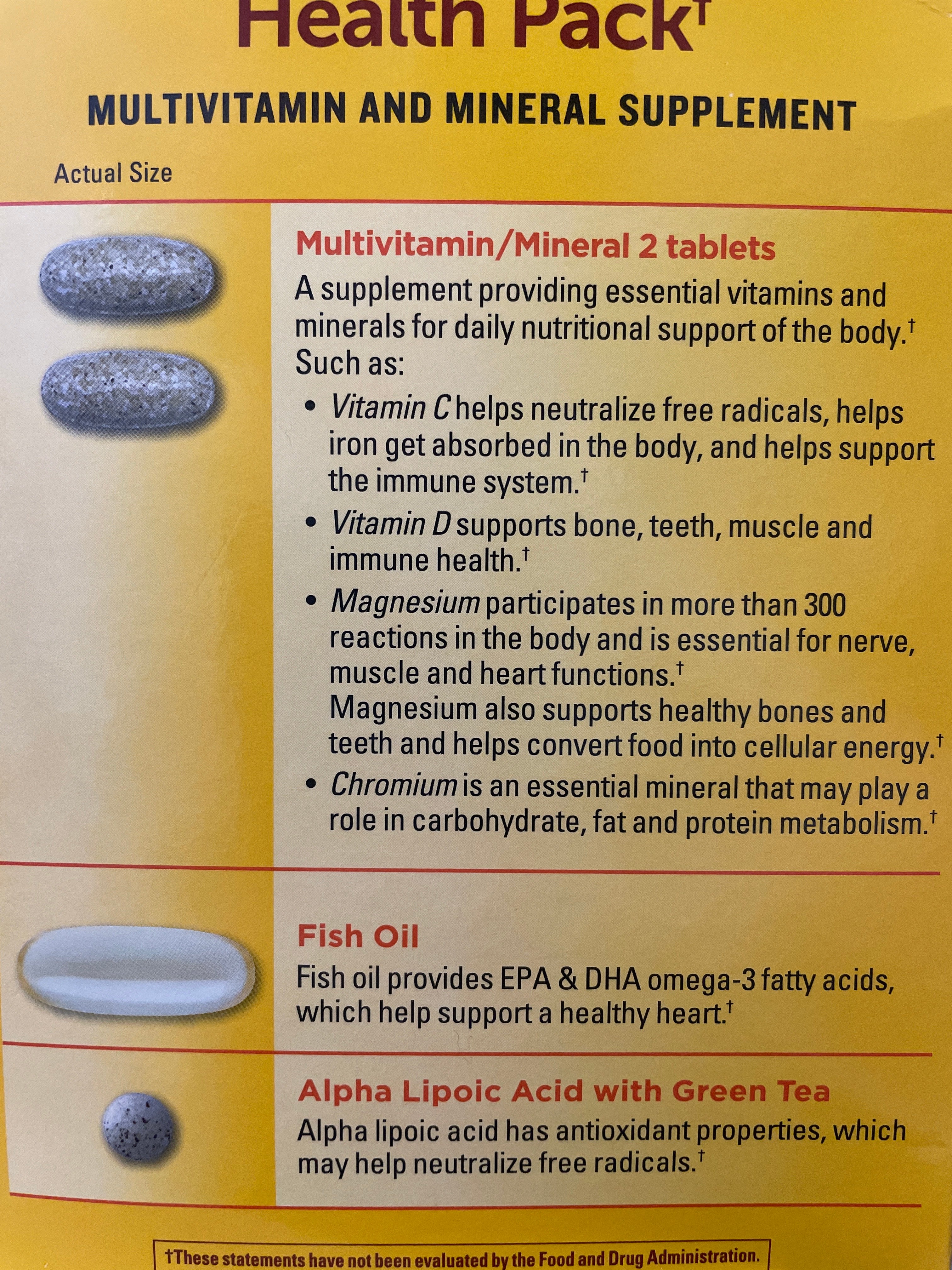 Daily Diabetes Health Pack 