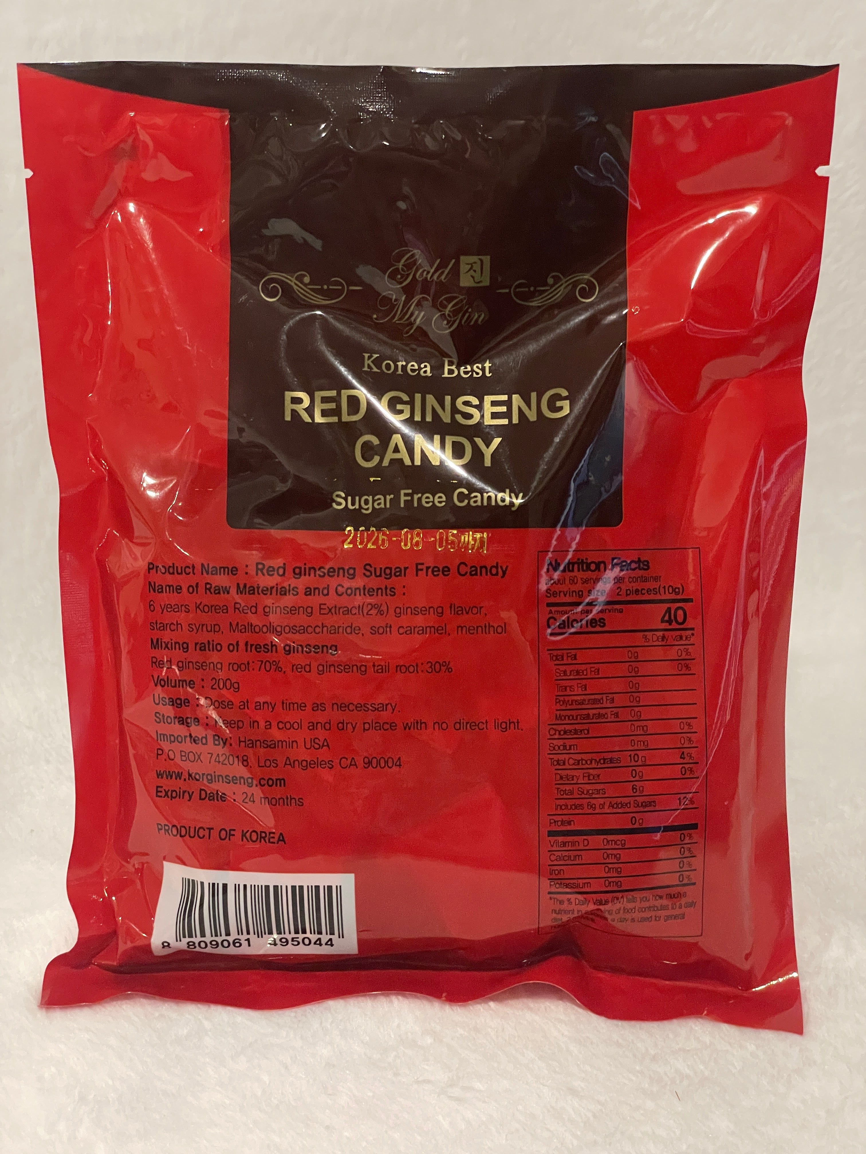 Korea Best Red Ginseng Candy