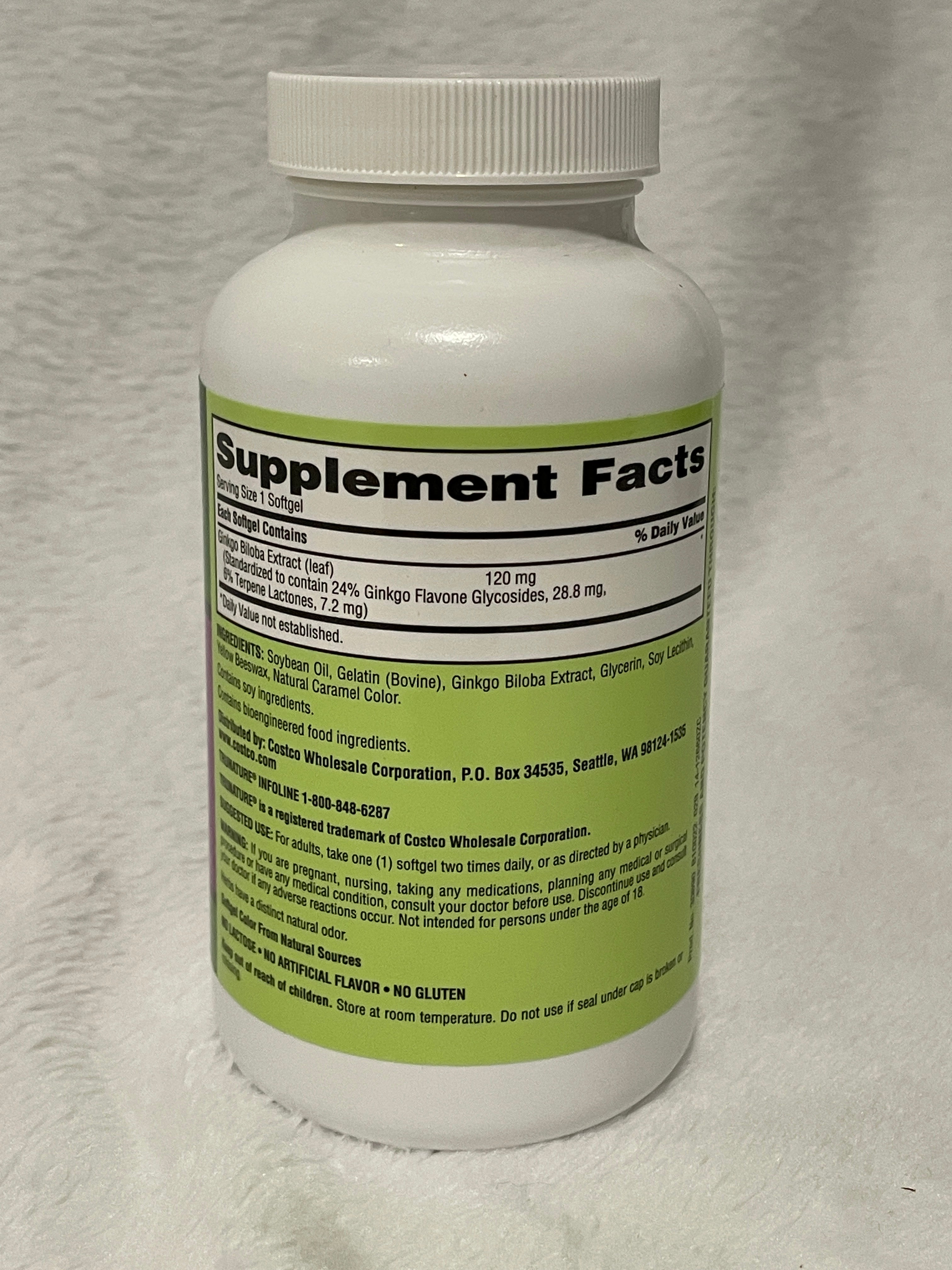 trunature Ginkgo Biloba 120mg