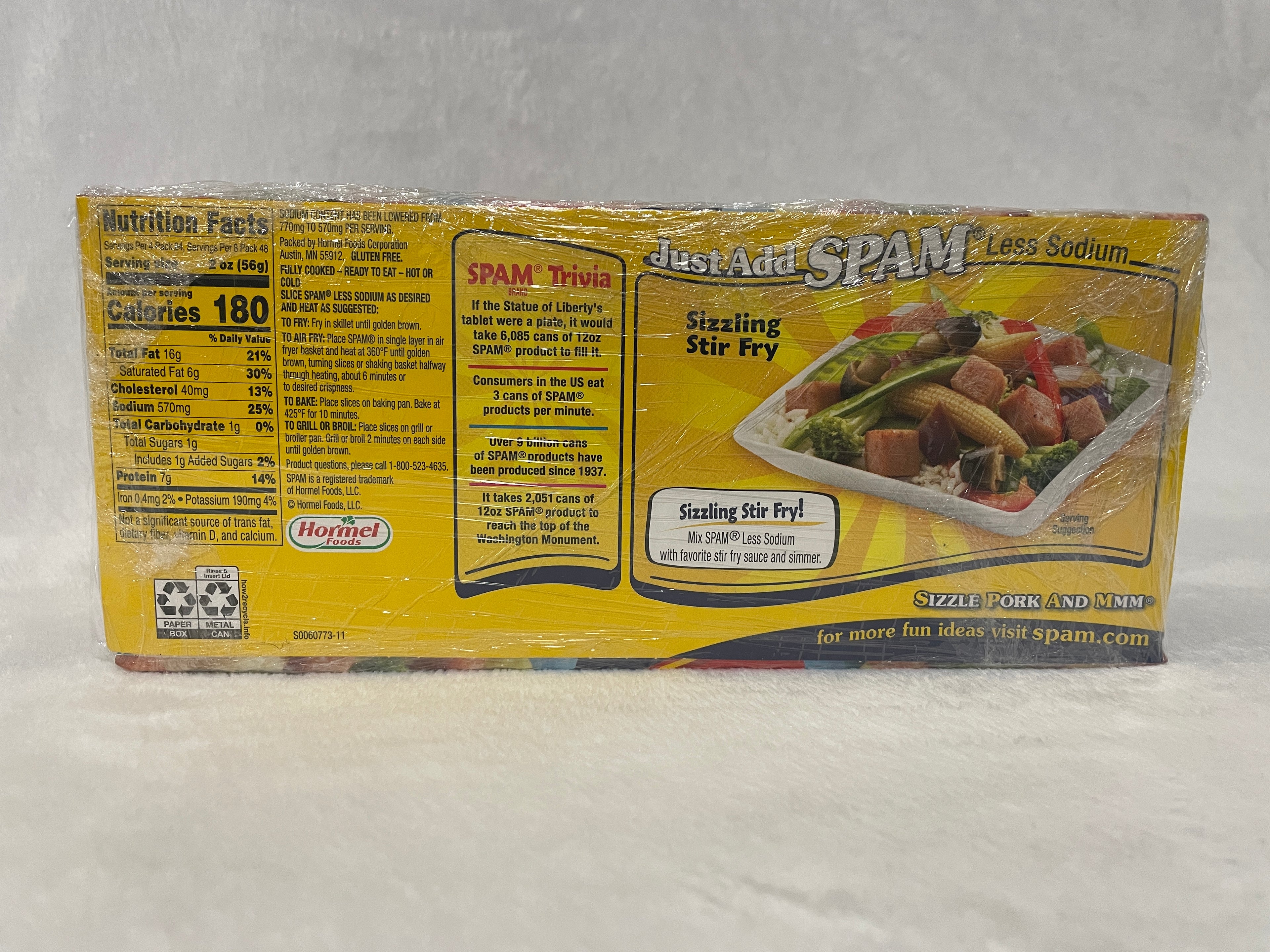 Spam Less Sodium 