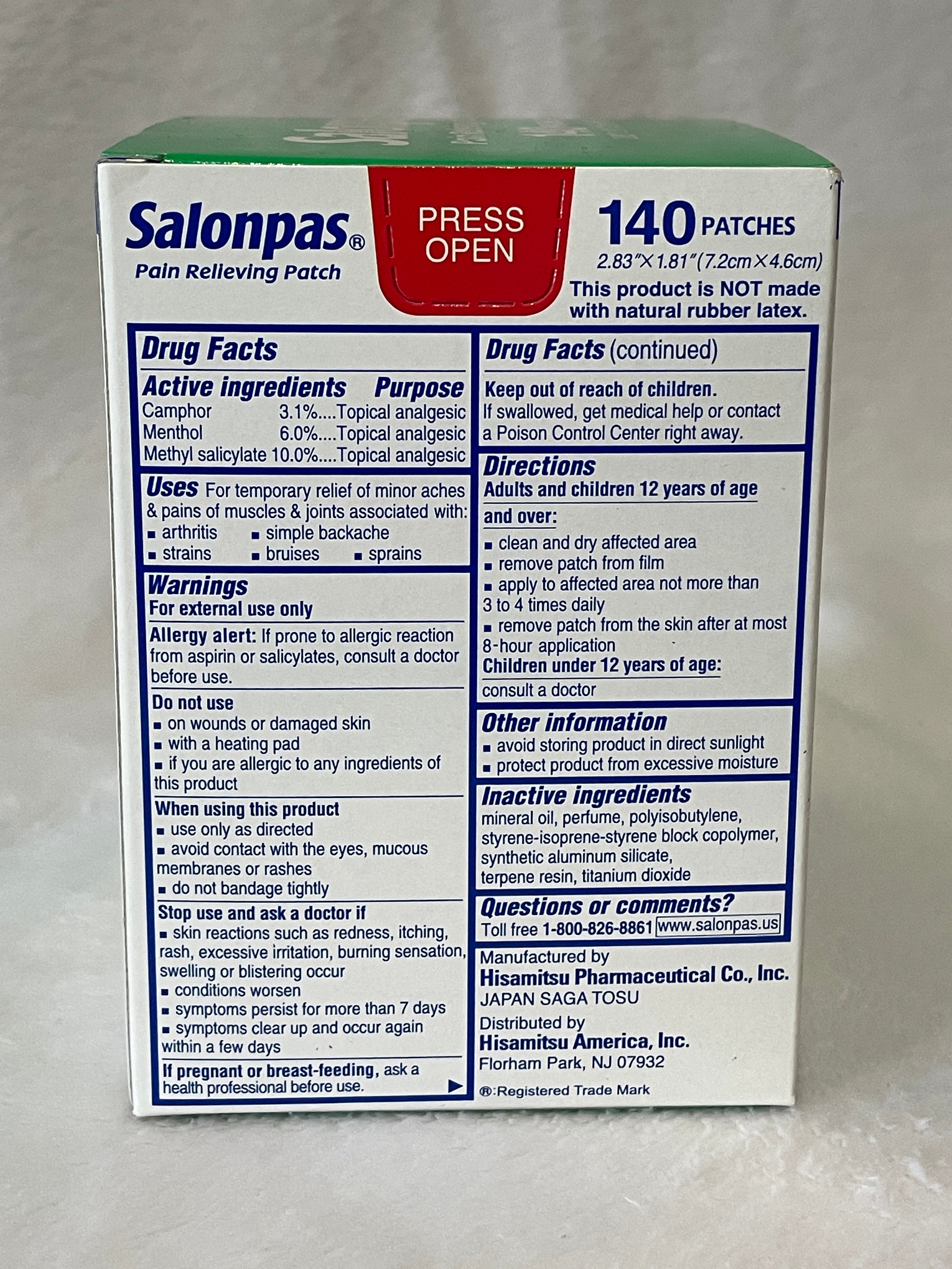 Salonpas Pain Relief Patch